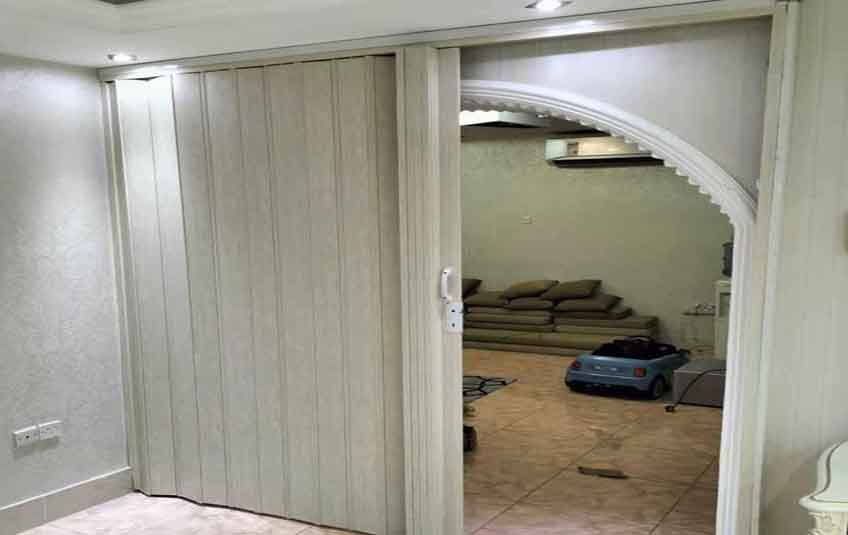 PVC folding door
